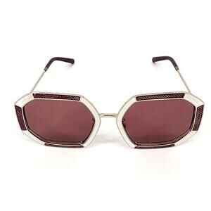 Tory Burch 0TY6102 Gold & Dark Red Designer Sunglasses – NIB